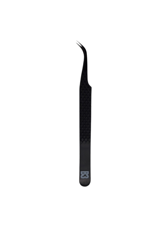 Curved Tweezer Fiber Tip