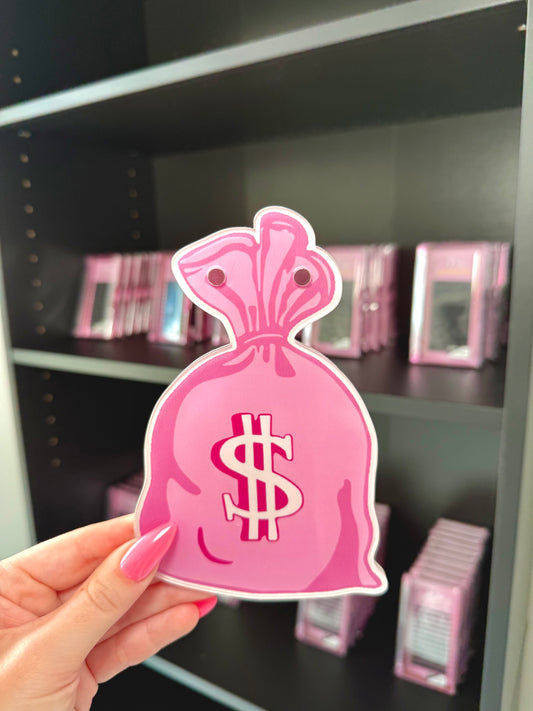 Pink Money Bag